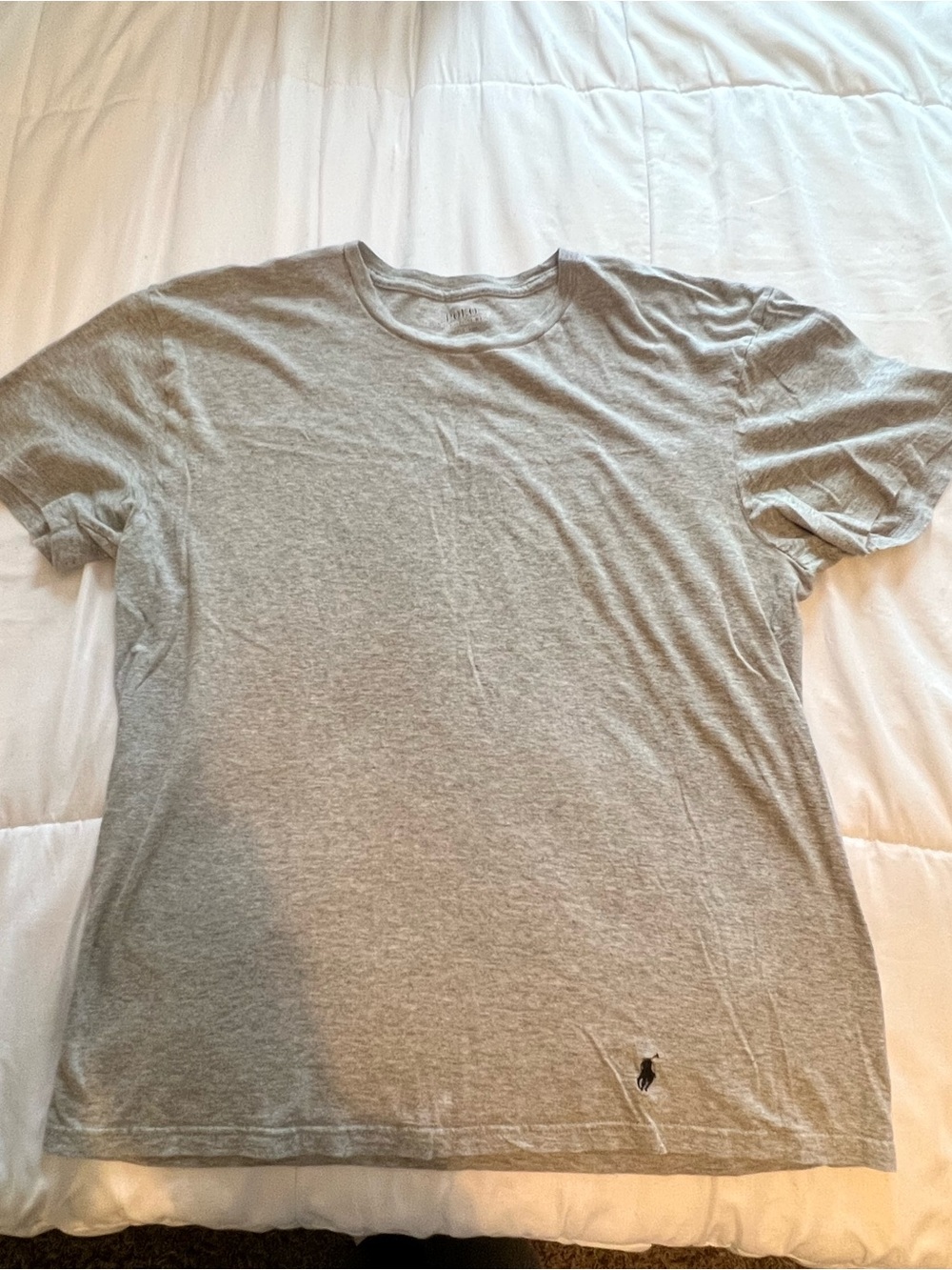 Polo by Ralph Lauren Men's Light Gray Short-Sleeve Crew Tee